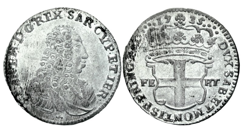 CARLO EMANUELE III (1730-1773) - 5 soldi 1735
Mistura
Cudazzo 1044f Non comune...