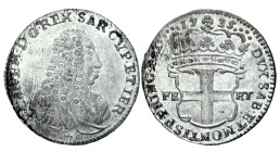 CARLO EMANUELE III (1730-1773) - 5 soldi 1735
Mistura
Cudazzo 1044f Non comune
Di notevole freschezza
q.FDC