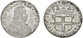 CARLO EMANUELE III (1730-1773) - 5 soldi 1737
Mistura
Cudazzo 1044h Non comune
Bella argentatura
q.FDC