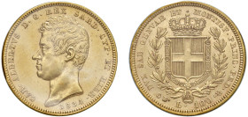 CARLO ALBERTO (1831-1849) - 100 lire 1834, Torino
Oro
Gigante 5
Esemplare di ottima freschezza d'aspetto
Sigillata SPL/FDC dal Perito Erpini Gianf...