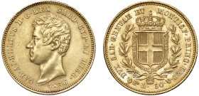 CARLO ALBERTO (1831-1849) - 50 lire 1836
Oro
Gigante 15 Molto raro
q.SPL