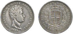 CARLO ALBERTO (1831-1849) - 2 lire 1844, Torino
Argento
Gigante 106 Molto raro
MB