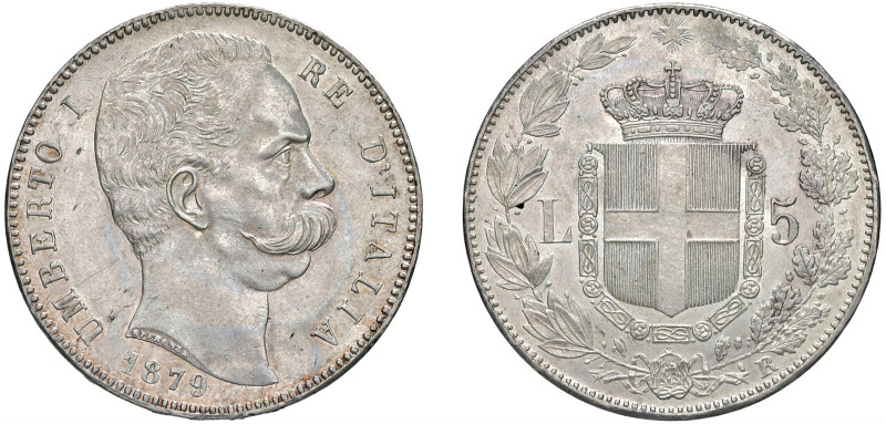 UMBERTO I (1878-1900) - 5 lire 1879
Argento
Gigante 24
m.SPL