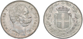 UMBERTO I (1878-1900) - 5 lire 1879
Argento
Gigante 24
m.SPL