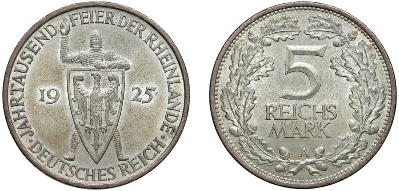 GERMANIA - REPUBBLICA DI WEIMAR (1919-1933) - 5 marchi 1925-A
Argento
KM# 47
...