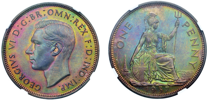 GRAN BRETAGNA - GIORGIO VI (1937-1952) - Penny 1937
Rame
KM# 845
Sigillato NG...