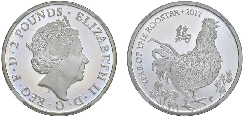 GRAN BRETAGNA - ELISABETTA II (1952-2022) - 2 pound 2017
Argento
Sigillato NGC...