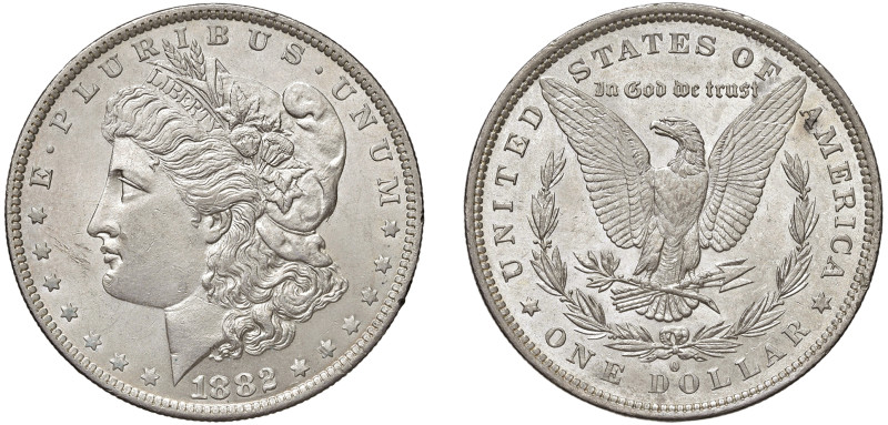 STATI UNITI D'AMERICA - Dollaro Morgan 1882 O/S
Argento
KM# 110 Raro
m.SPL/q....