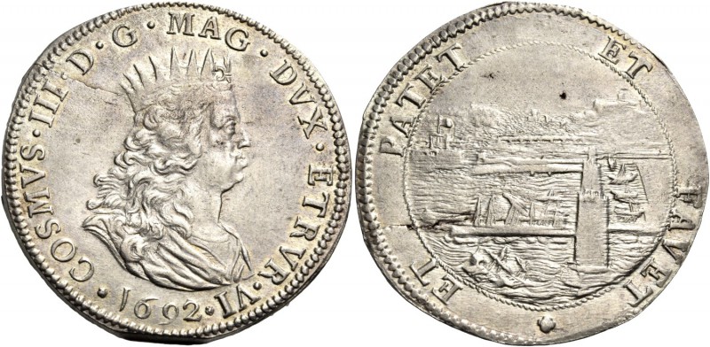 Monete di zecche italiane
Livorno 
Cosimo III de’Medici, 1670-1723.  Tollero 1...