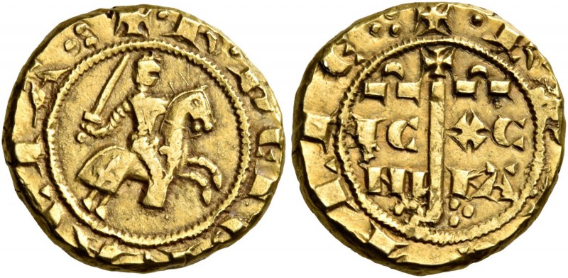 Monete di zecche italiane
Messina 
Carlo I d’Angiò, 1266-1282.  Multiplo di ta...