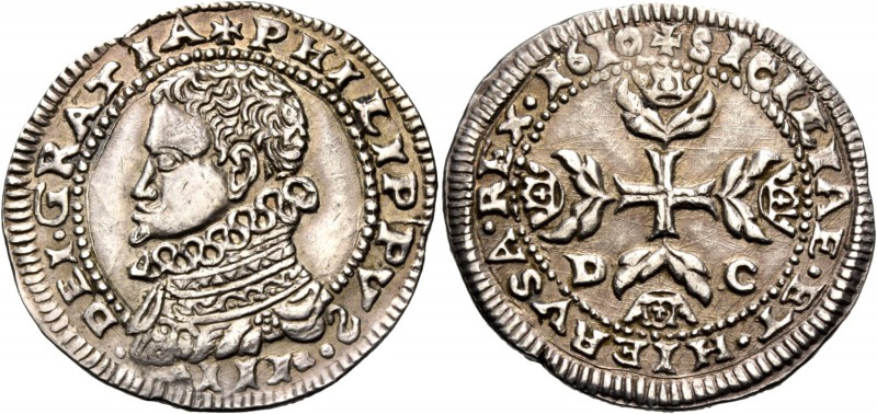 Monete di zecche italiane
Messina
(§)   Filippo III di Spagna, 1598-1621.  Da ...