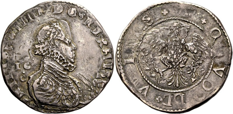 Monete di zecche italiane
Napoli 
Filippo III di Spagna, 1598-1621.  Scudo 161...
