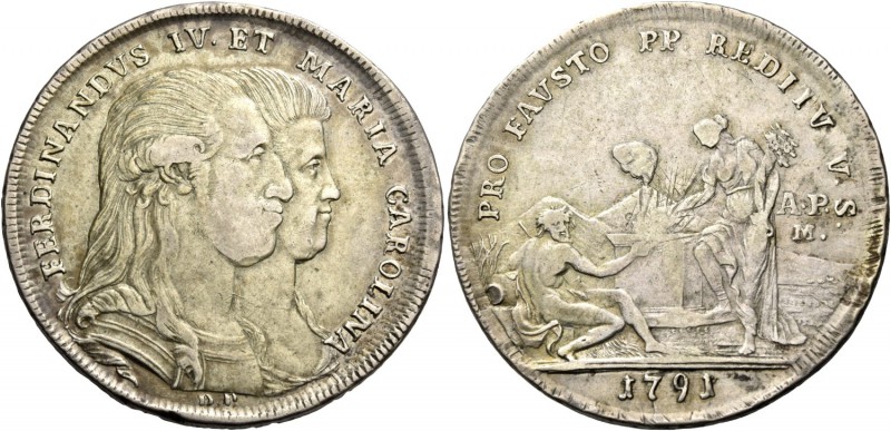 Monete di zecche italiane
Napoli 
Ferdinando IV poi I di Borbone, 1759-1825. I...