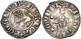 Monete di zecche italiane
Roma 
Brancaleone d’Andalò, 1252-1258.  Grosso,  AR 3,45 g. + BRACALEO SPQR Leone gradiente a s.  Rv. + ROMA CAPVT MVNDI  ...