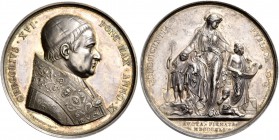 Monete di zecche italiane
Roma 
Gregorio XVI (Bartolomeo Alberto Cappellari), 1831-1846.  Medaglia straordinaria anno XI/1841,  AR 123,63 g.  ø 63 m...