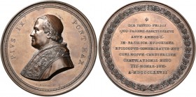 Monete di zecche italiane
Roma 
Pio IX (Giovanni Mastai Ferretti), 1846-1870.  Medaglia 1877 di massimo modulo,  Æ 282,00 g.  ø 82 mm.  Omaggio del ...