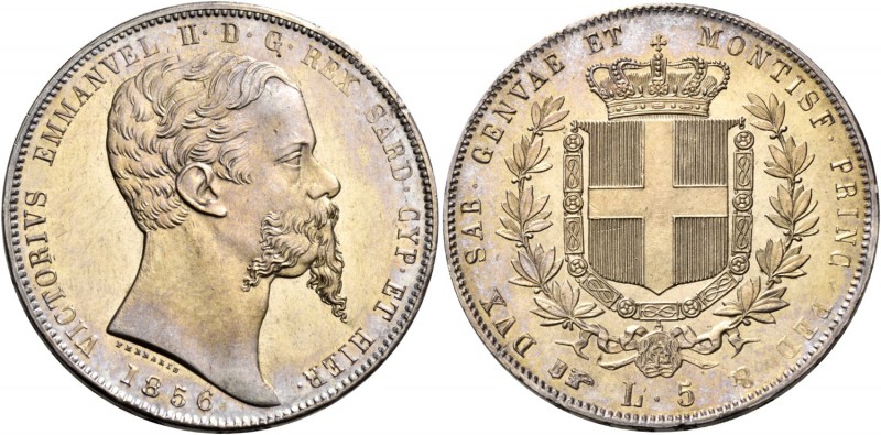 Monete di zecche italiane
Savoia
Vittorio Emanuele II re di Sardegna, 1849-186...