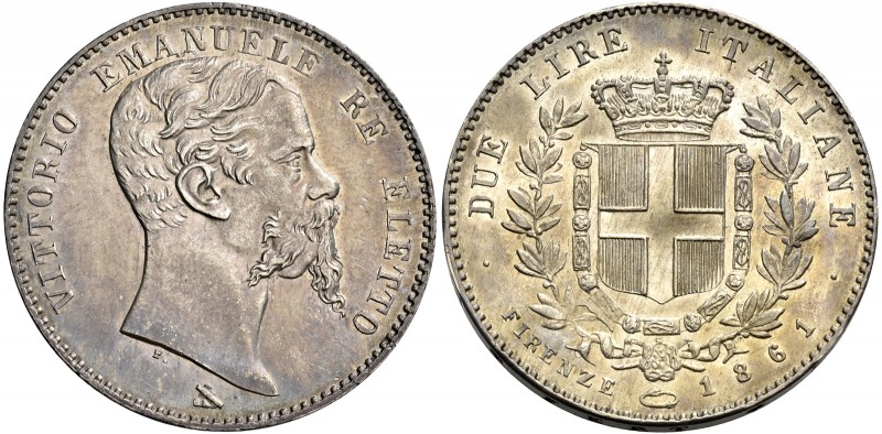 Monete di zecche italiane
Savoia
Vittorio Emanuele II re eletto, 1859-1861.  D...