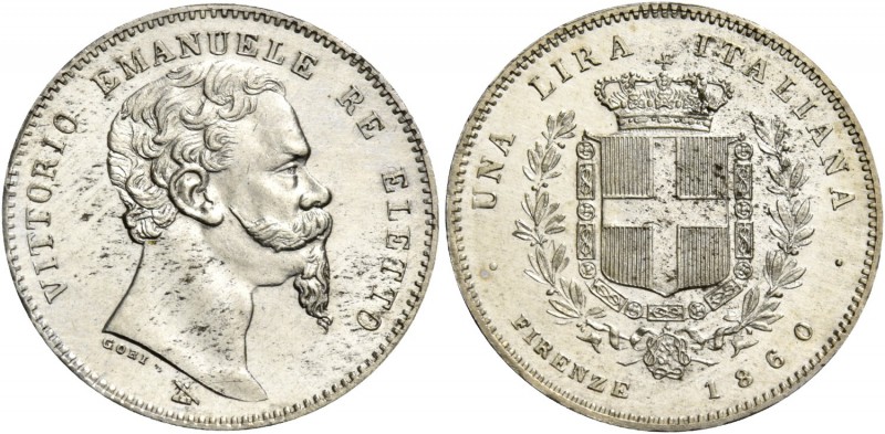 Monete di zecche italiane
Savoia 
Vittorio Emanuele II re eletto, 1859-1861.  ...