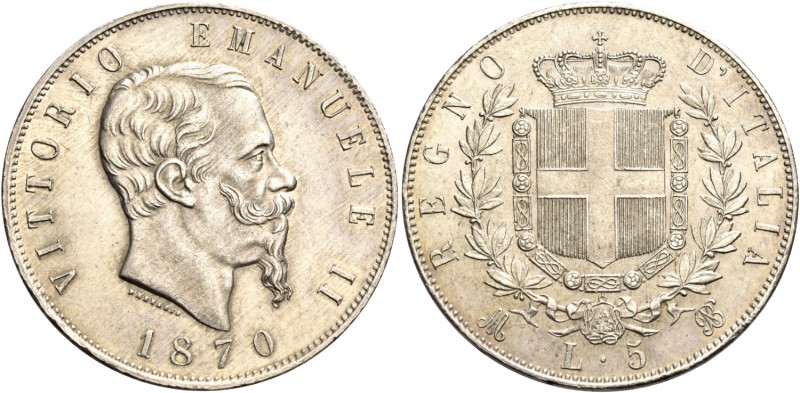 Monete di zecche italiane
Savoia 
Vittorio Emanuele II re d’Italia, 1861-1878....