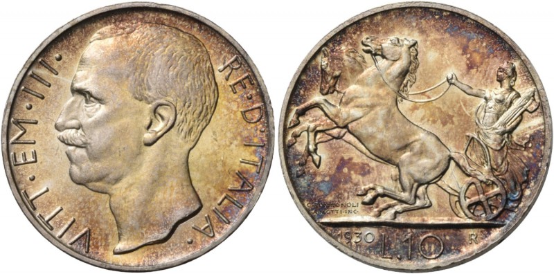 Monete di zecche italiane
Savoia 
Vittorio Emanuele III, 1900-1946.  Da 10 lir...