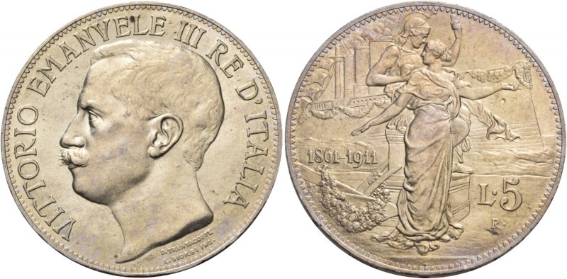 Monete di zecche italiane
Savoia 
Vittorio Emanuele III, 1900-1946.  Da 5 lire...