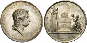 Interessante serie di medaglie del Regno delle Due Sicilie 
Ferdinando IV poi I di Borbone, 1759-1825. IV periodo: 1825-1830.  Medaglia 1830.  AR 117...