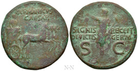 GERMANICUS (Died 19). Dupondius. Rome. Struck under Caligula
