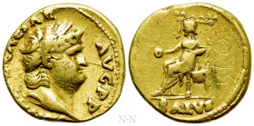 NERO (54-68). GOLD Aureus. Rome