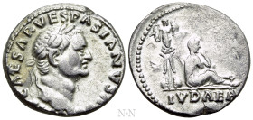 VESPASIAN (69-79). Denarius. Rome. "Judaea Capta" issue