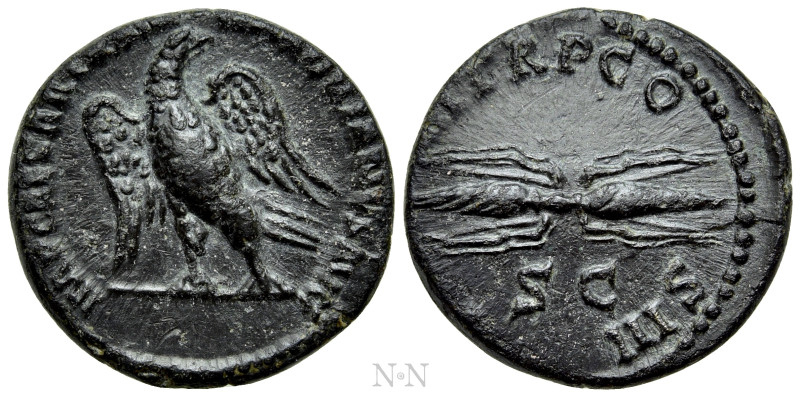 HADRIAN (117-138). Semis. Rome. 

Obv: IMP CAESAR TRAIAN HADRIANVS AVG. 
Eagl...