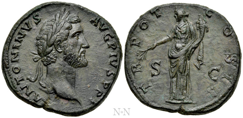 ANTONINUS PIUS (138-161). Sestertius. Rome. 

Obv: ANTONINVS AVG PIVS P P. 
L...