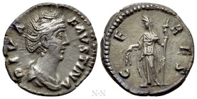 DIVA FAUSTINA I (Died 140/1). Denarius. Rome