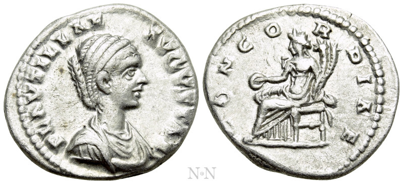PLAUTILLA (Augusta, 202-205). Denarius. Laodicea ad Mare. 

Obv: PLAVTILLAE AV...