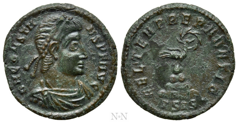 CONSTANS (337-350). Ae. Siscia. 

Obv: D N CONSTANS P F AVG. 
Diademed, drape...