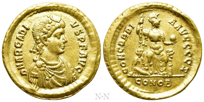 ARCADIUS (383-408). GOLD Solidus. Constantinople. 

Obv: D N ARCADIVS P F AVG....