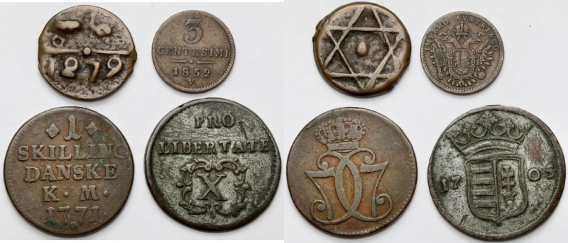 World, lot of 4 coins