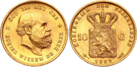 Netherlands 10 Gulden 1889