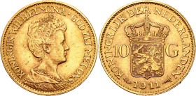 Netherlands 10 Gulden 1911