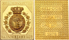 Spain Golden Postage Stamp 1978
