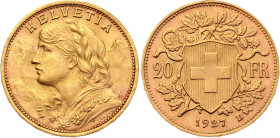 Switzerland 20 Francs 1927 B