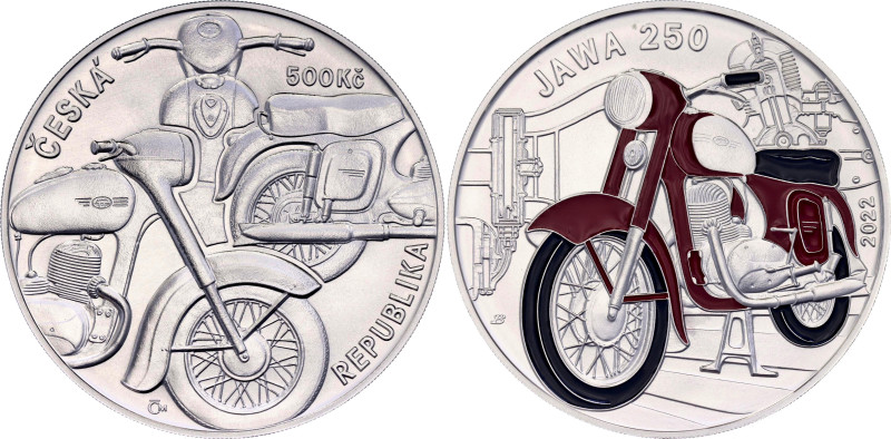 Czech Republic 500 Korun 2022

N# 330821; Milled edge; Silver; Famous Means of...