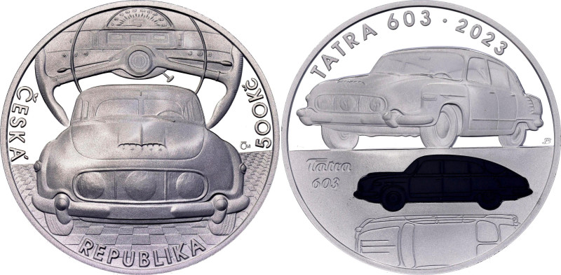 Czech Republic 500 Korun 2023

N# 371865; Silver., Proof; Famous Means of Tran...
