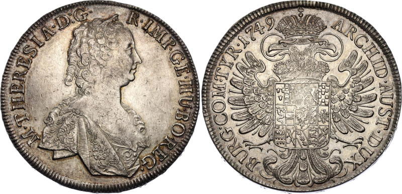Austria 1 Taler 1749

KM# 1742, N# 39154; Silver; Maria Theresia; Hall Mint; X...