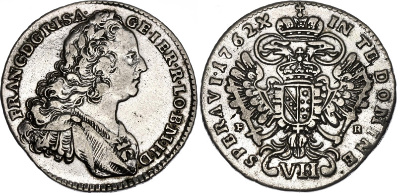Austria 7 Kreuzer 1762 PR

KM# 2021, N# 49589; Silver; Franz I; Prague Mint; V...