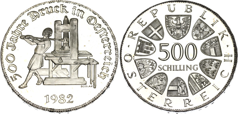 Austria 500 Schilling 1982

KM# 2957, N# 44280; Silver, Proof; 500 Years of Au...