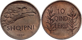 Albania 10 Qindar Leku 1926 R