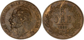 Sweden 5 Ore 1858