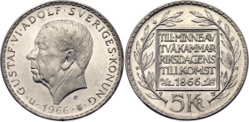 Sweden 5 Kronor 1966 U