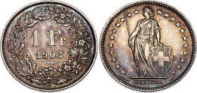 Switzerland 1 Franc 1903 B